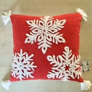 Novogratz Snowflake Holiday Throw Pillow